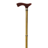 Flat crutch, shell fist, bamboo, rubber / Metacrilate plain handle, bamboo