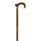 Curved crutch, green beech, rubber / Curve handle green, beechwood.