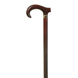 Curved crutch, mahogany, rubber/ Curve handle mahogany, beechwood.