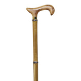 Classic crutch, bamboo, rubber/ Flamed classic handle, bamboo