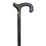 Special derby crutch, beech, green, rubber / Special derby handle, green beech