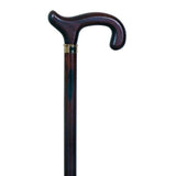 Special derby crutch, beech, mahogany, rubber / Special derby handle, mahogany beech.