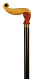 Ebony Coral Collectible Walking Cane
