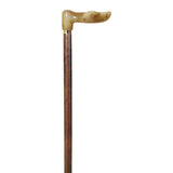 This anatomical crutch, izqda, gum / Anatomical crutch, horn, left, beechwood