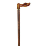 Translucent anatomical crutch, right, rubber/ Anatomical translucid, right, beechwood.