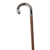 Nickel-plated cane, 22 mm. Beech brown, rubber / Nickel stick 22 mm. Brown beech.