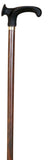 Right hand anatomical cuff crutch, soft touch, rubber/ Anatomical cane, right soft handle, beech.