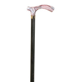 Gray beech crutch with pink methacrylate cuff