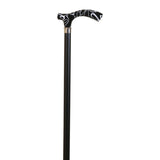 Black beech crutch with black methacrylate cuff