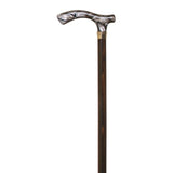 Brown beech crutch with brown methacrylate cuff