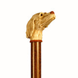 Cast Resin Dog Head Collectable Walking Stick 37 inches