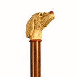 Cast Resin Dog Head Collectable Walking Stick 37 inches