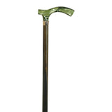 Green beech crutch with green methacrylate cuff