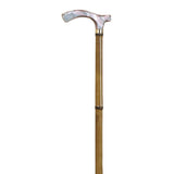 Bamboo crutch with light pink methacrylate cuff