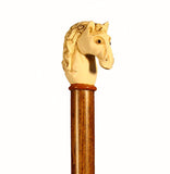 Cast Resin Horse Head Collectable Walking Stick 37 inches