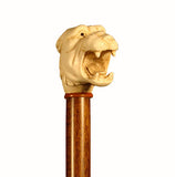 Cast Resin Lionis Hardwood Collectable Walking Stick 37 inches
