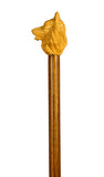 German Shepherd dog of boxwood with mongoy shaft