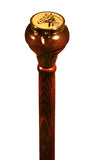 Beechwood Pill Box Cane with Horse Detail
