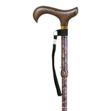 Mini folding aluminum crutch, cashmere print