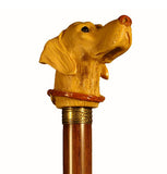 Cast Resin Labrador Dog Head Collectable Walking Stick 37 inches
