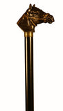 Reined Horse Bronze Resin Walking Stick