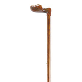 Extendable aluminum crutch, imitation wood, left anatomical/ Adjusting cane, left, imit. Wood