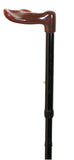 Extendable aluminum crutch, black, anat. right / Adjusting cane, right black.