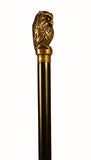 Owl Mounted Bronze Resin Walking Stick