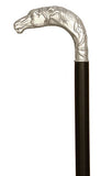 Premium Alpaca German Silver Horse Head Cane 37"