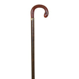 Cane fist shell, 22 mm., Beech, rubber / Metacrilate handle, 22 mm., Beech