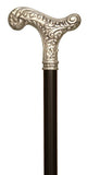 Premium Alpaca German Silver Carved Derby Handle Walking Stick 37
