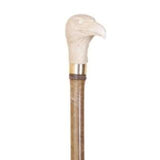 Elegant Bamboo Walking Stick Ivory Colour Eagle Head