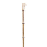 Elegant Bamboo Walking Stick Ivory Colour Eagle Head