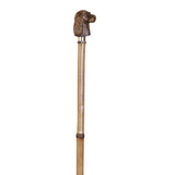 Elegant Bamboo Walking Stick Cocker Head Handle