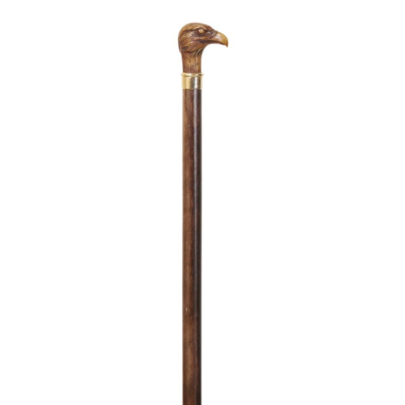 Eagle Head Handle Collectable Walking Stick Brown Hard Beech Wood Stic –  The Walking Stick Company