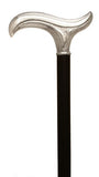 Premium Alpaca German Silver Derby Handle Walking Stick 37"