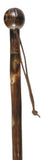 Rustic Solid Wood Country Walking Stick With Round Ball Handle