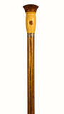 MONGOY AND BOXWOOD HANDLE SILVER RING MONGOY SHAFT