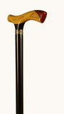 Charmin Ebony Wood Redwood and Boxwood Walking Stick 37 inches