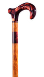Methacrylate handle, bubinga wood with methacrylate details