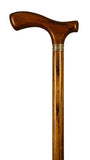 Eegant and Stylish Mongoy Wood Walking Stick with Silver Ring