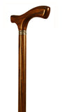 Eegant and Stylish Mongoy Wood Walking Stick with Silver Ring