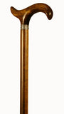 Premium Ladies Mongoy Wood Walking Stick with Silver Ring