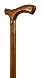 Premium African Wood Solid Walking Stick with Fritz Handle