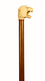 Cast Resin Lionis Hardwood Collectable Walking Stick 37 inches