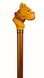 Cast Resin Bulldog Head Collectable Walking Stick 37 inches