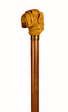 Cast Resin Bulldog Hardwood Collectable Walking Stick 37 inches