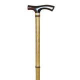 Crutch, plastic handle, bamboo, rubber / Plactic handle, bamboo