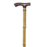 Crutch, shell fist, bamboo, rubber / Metracrilate handle, bamboo