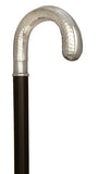 Premium Alpaca German Silver Crook Handle Walking Stick 37"